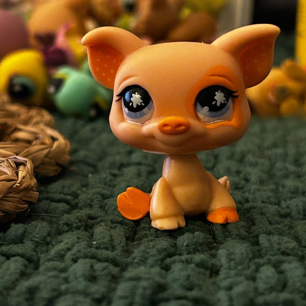 Littlest Pet Shop LPS #622 Pig Pink Polka Dot